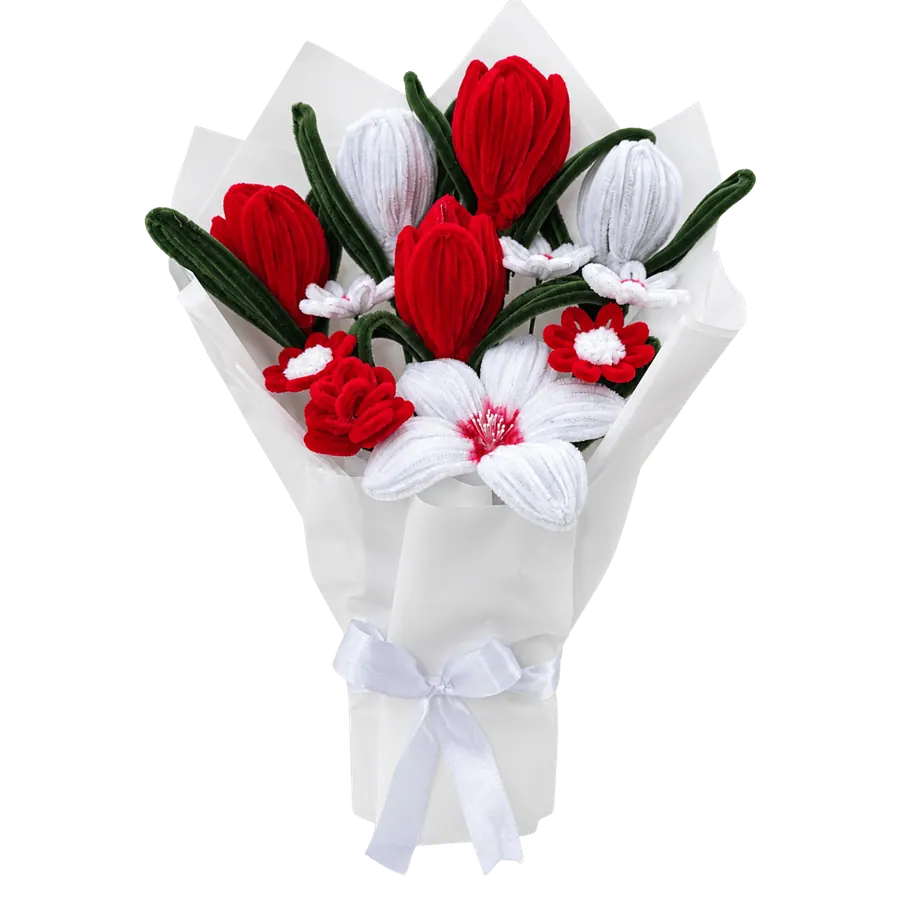Ruby & Snow Bouquet