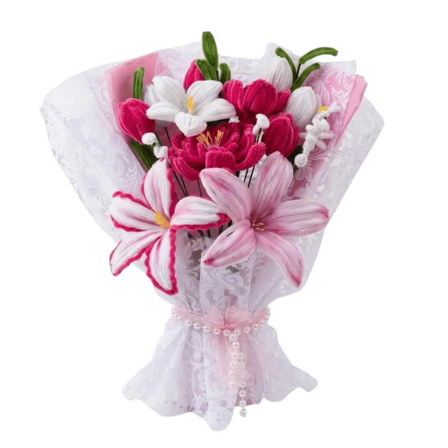 Pearl Blossom Elegance Bouquet